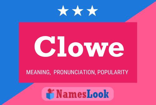 Clowe Name Poster