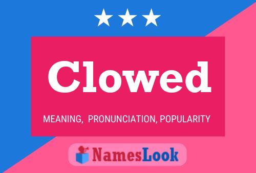 Clowed Name Poster