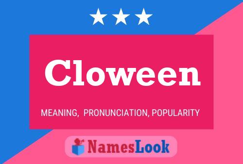 Cloween Name Poster