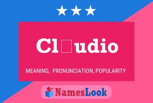 Cláudio Name Poster