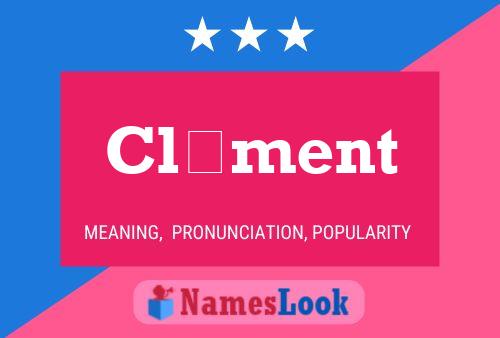 Clément Name Poster