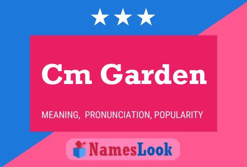 Cm Garden Name Poster