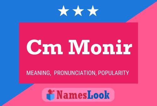 Cm Monir Name Poster