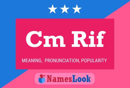 Cm Rif Name Poster