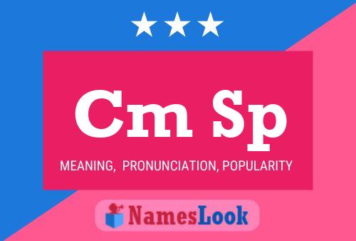 Cm Sp Name Poster