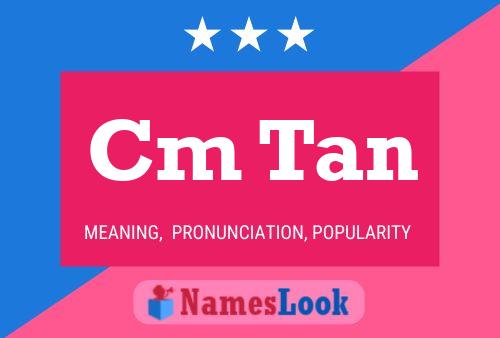 Cm Tan Name Poster