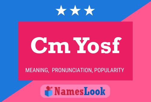 Cm Yosf Name Poster