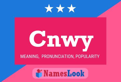 Cnwy Name Poster