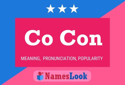 Co Con Name Poster