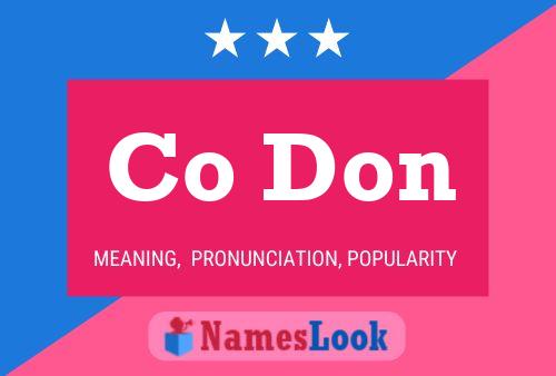 Co Don Name Poster