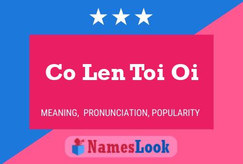 Co Len Toi Oi Name Poster