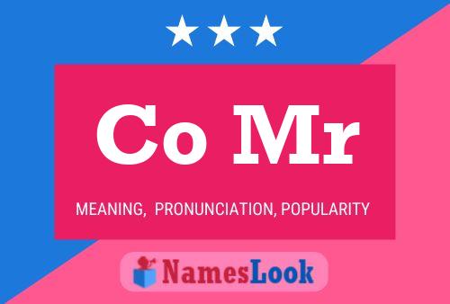 Co Mr Name Poster