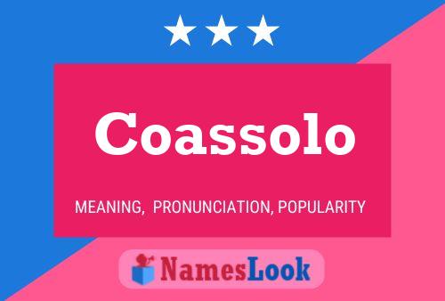 Coassolo Name Poster