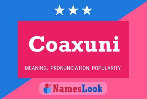 Coaxuni Name Poster