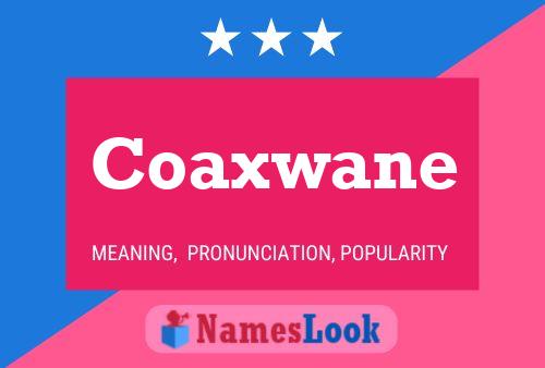 Coaxwane Name Poster