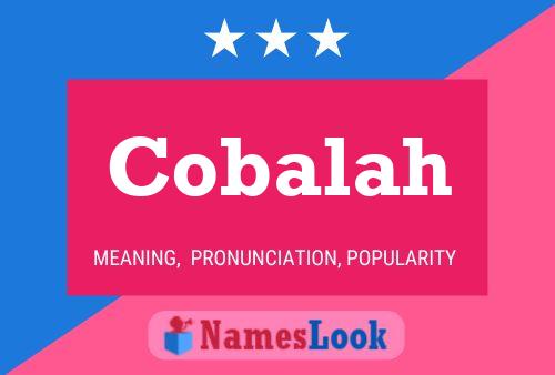 Cobalah Name Poster