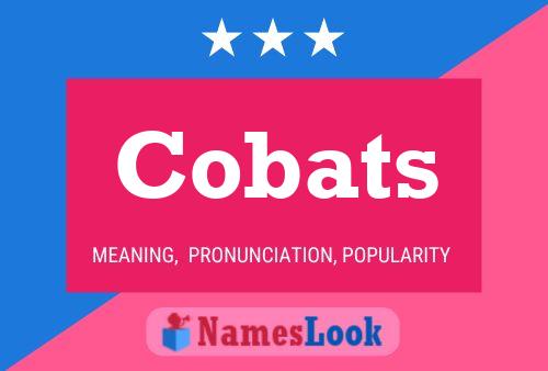 Cobats Name Poster