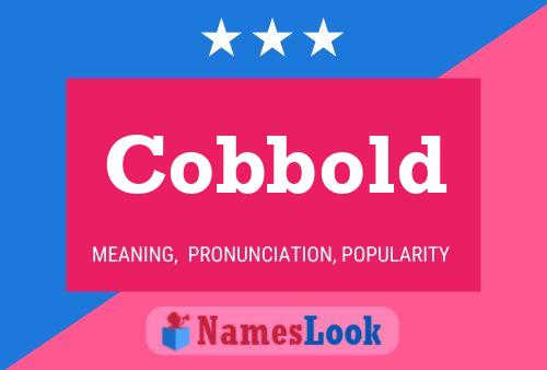 Cobbold Name Poster