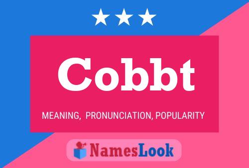 Cobbt Name Poster