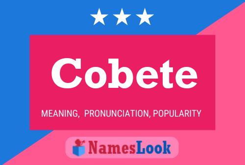 Cobete Name Poster