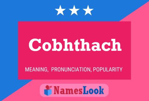 Cobhthach Name Poster