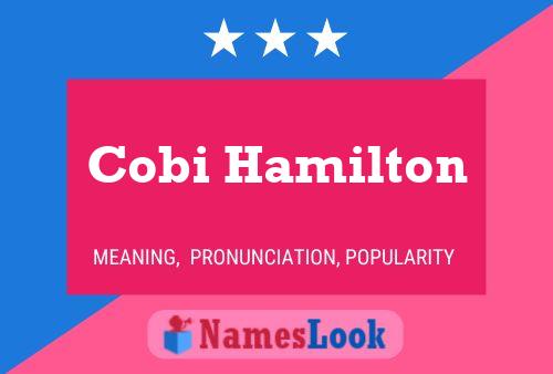 Cobi Hamilton Name Poster