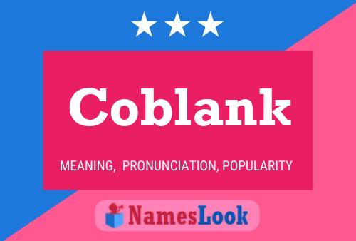 Coblank Name Poster