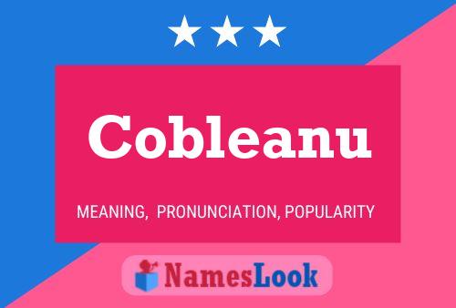 Cobleanu Name Poster