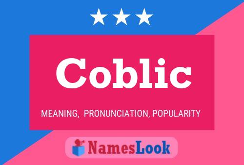 Coblic Name Poster