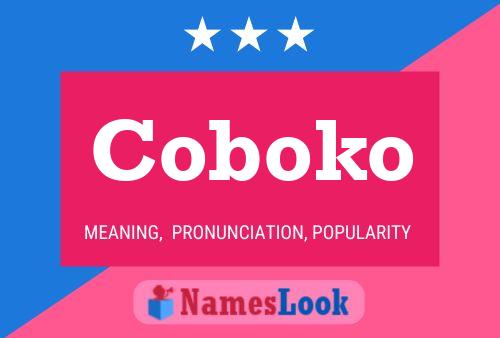 Coboko Name Poster