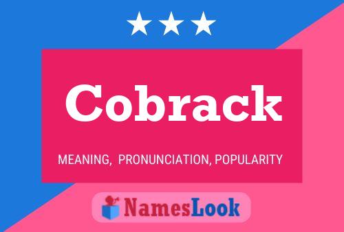 Cobrack Name Poster