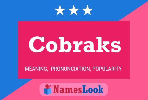 Cobraks Name Poster