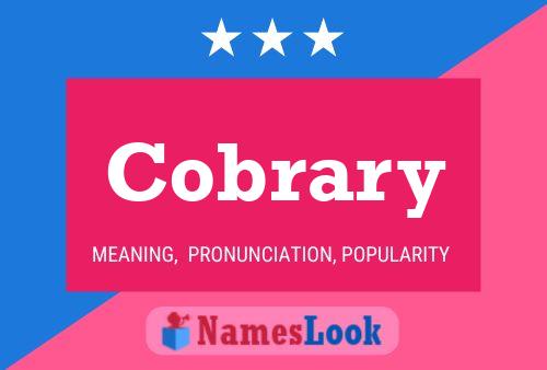 Cobrary Name Poster