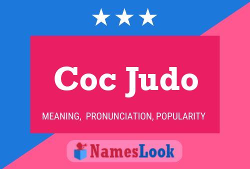 Coc Judo Name Poster