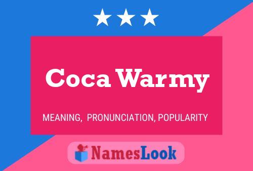 Coca Warmy Name Poster