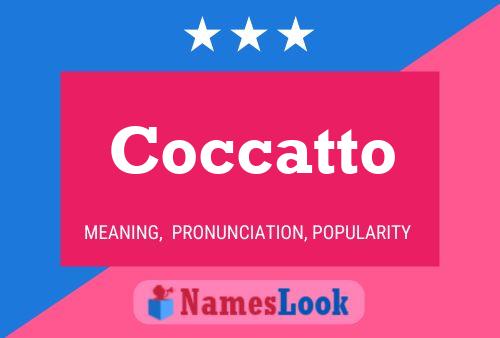 Coccatto Name Poster