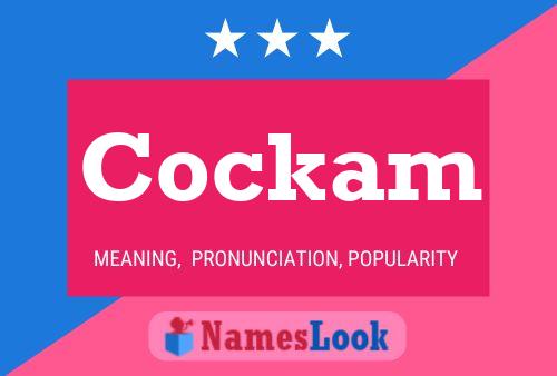 Cockam Name Poster