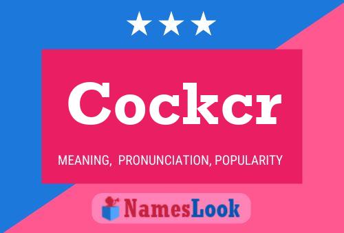 Cockcr Name Poster