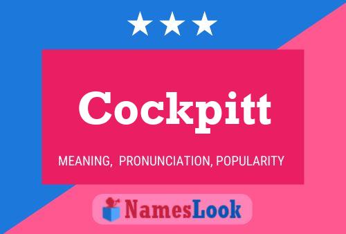 Cockpitt Name Poster