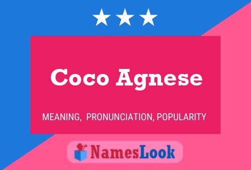 Coco Agnese Name Poster