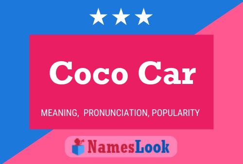 Coco Car Name Poster