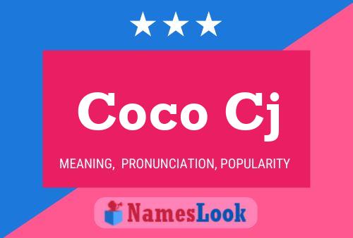 Coco Cj Name Poster