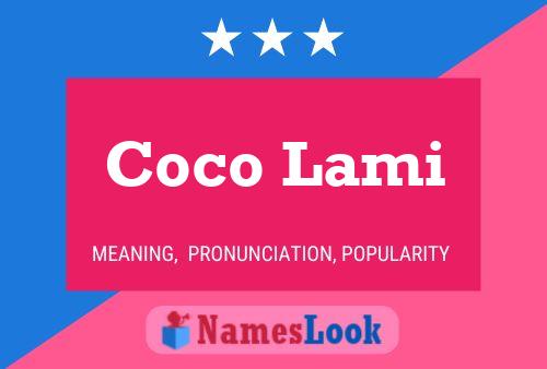 Coco Lami Name Poster