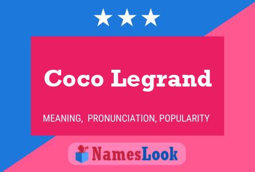 Coco Legrand Name Poster