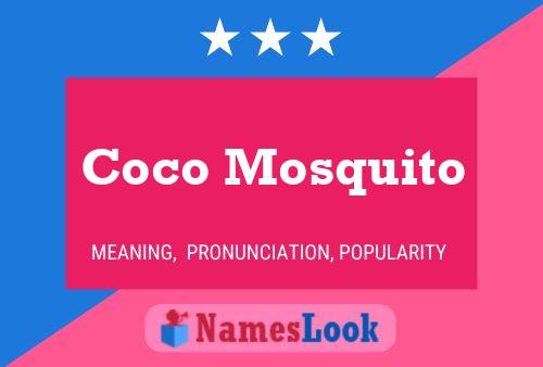 Coco Mosquito Name Poster