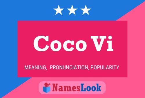 Coco Vi Name Poster