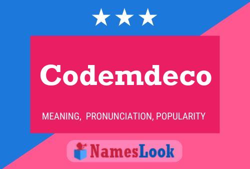 Codemdeco Name Poster