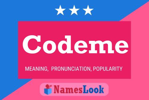 Codeme Name Poster