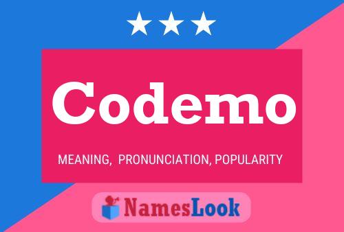 Codemo Name Poster