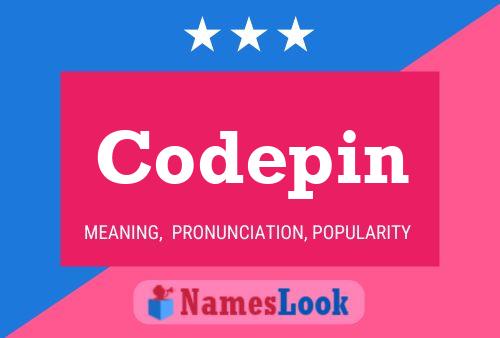 Codepin Name Poster